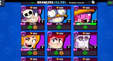 Conta Brawl Stars 23k de troféu 4 brawl lendário e skins