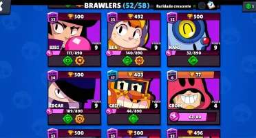 Conta Brawl Stars 23k de troféu 4 brawl lendário e skins