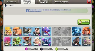 Conta de clash of clans