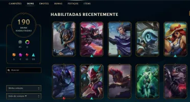 Conta Gold V, Todos os champ, 190 skins