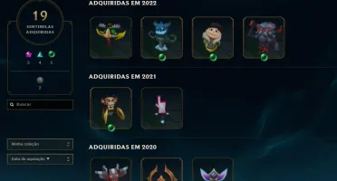 Vendo conta de lol com 213 skins