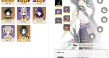 CONTA GENSHIN AR55 ⭐11 LENDÁRIOS⭐ 3 ARMAS 5⭐ [SEM VINCULOS]