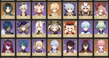 CONTA GENSHIN AR55 ⭐11 LENDÁRIOS⭐ 3 ARMAS 5⭐ [SEM VINCULOS]