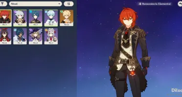 CONTA GENSHIN IMPACT / NA / AR7 / DILUC + ARMA 5*