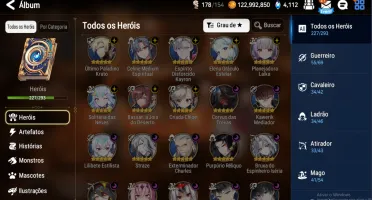 Conta Epic Seven End Game + Muitos Bonecos E Recursos
