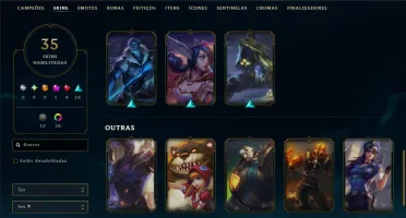 Ouro 4 com 65 Champs e 35 Skins ( MAIN ADC )