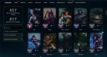 Prata 2 com 145 Champs e 92 Skins ( ADC / JG / TOP )