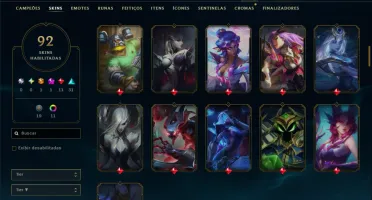 Prata 2 com 145 Champs e 92 Skins ( ADC / JG / TOP )