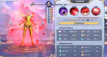 Conta Saint Seiya Novo Serv. A140