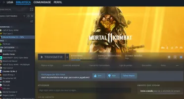 Conta Steam com Mortal kombat, Call Of Duty WW2 e muito mais