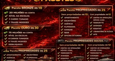 Up de conta GTA V Online - Legacy e Enhanced