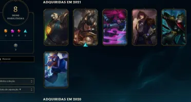 Conta g2 com nick muito raro e skin irelia ninja