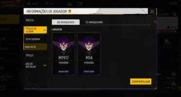 Conta rara de free fire com xm8 2+ velocidade