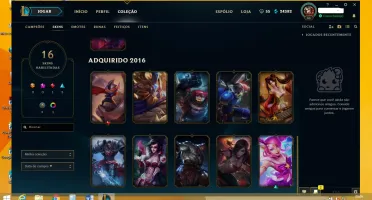 CONTA PRATA 2 S6 E S7 OURO- SKIN VITORIOSA GRAVES MAOKAI