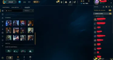Conta de League of Legends à venda – Nível 698 - 274 Skins