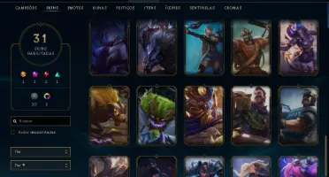 Conta GOLD SKINS (ULTIMATE, VITORIOSAS E MAIS) LV 117