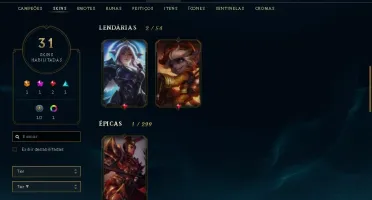 Conta GOLD SKINS (ULTIMATE, VITORIOSAS E MAIS) LV 117