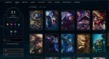 Conta GOLD SKINS (ULTIMATE, VITORIOSAS E MAIS) LV 117