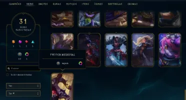 Conta GOLD SKINS (ULTIMATE, VITORIOSAS E MAIS) LV 117
