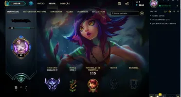 conta lol smurf diamante 4
