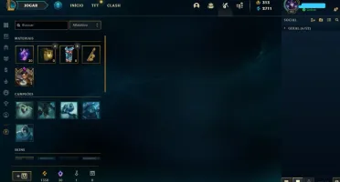 Conta League of Legends Nível 45 com 33 campeões e skins