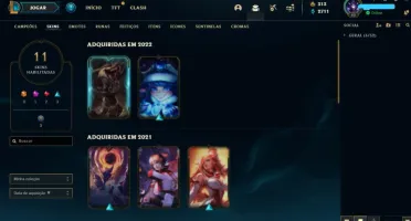 Conta League of Legends Nível 45 com 33 campeões e skins