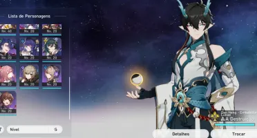 Honkai star rail conta com seele e dan heng embebidor lunae
