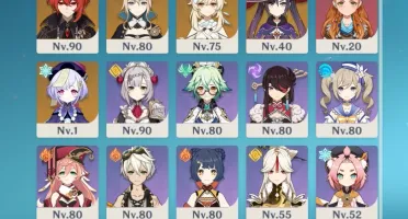 Conta Genshin-AR-56- 9 personagens 5*- 3 armas 5*