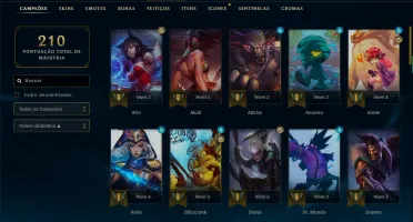 Conta Platina 4 - 63 champs - 36 skins