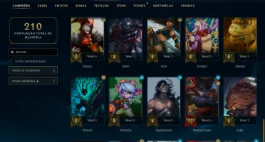Conta Platina 4 - 63 champs - 36 skins