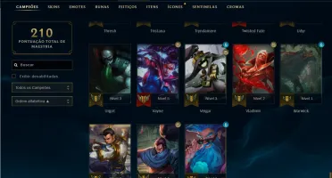 Conta Platina 4 - 63 champs - 36 skins