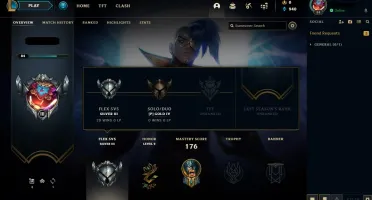 V > Atual GOLD4 MD5 com 25skins e 56champs(Plat4 na passada)
