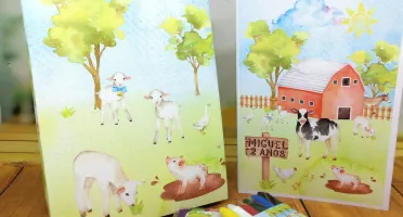 Kit Colorir e Modelar Fazendinha com Sacolinha G