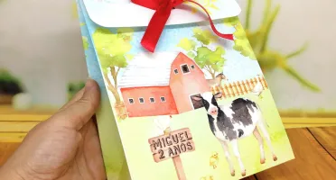 Kit Colorir e Modelar Fazendinha com Sacolinha G