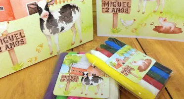 Kit Colorir e Modelar Fazendinha com Sacolinha G