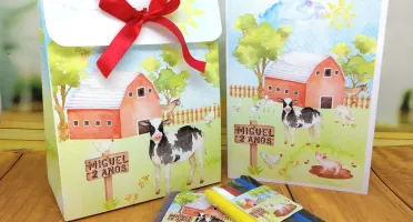 Kit Colorir e Modelar Fazendinha com Sacolinha G