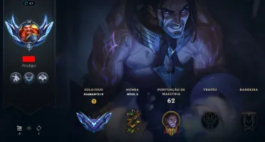 CONTA SMURF LOL 🌟 DIAMANTE 4 🌟 6 SKINS 🌟 45 CAMPEOES
