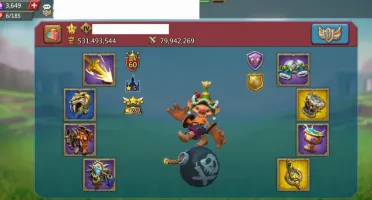 Conta Lords Mobile T4 531m poder 6m de Tropas (Migra 1090)