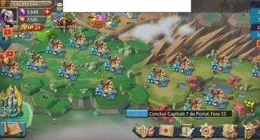 Conta Lords Mobile T4 531m poder 6m de Tropas (Migra 1090)