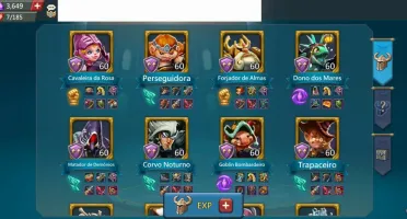 Conta Lords Mobile T4 531m poder 6m de Tropas (Migra 1090)