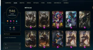 Conta Desde Season 2 - Nv 472 - 246 Skins (Sivir Pax Neo )