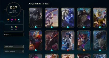 Conta Com 527 Skins League Of Legends
