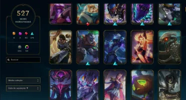 Conta Com 527 Skins League Of Legends