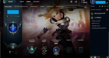 Platina 3, borda platina, todos os champs, 198 skins!