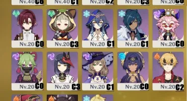 Conta Genshin Vários Personagens 5* AR 57