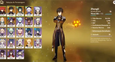 Diluc C1 / Xiao / Zhong / Qiqi C1 / Mona / Jean C1 / Tumulo