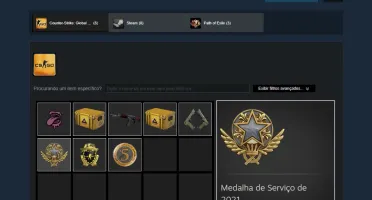 Conta cs:go Prime, algumas medalhas +800horas