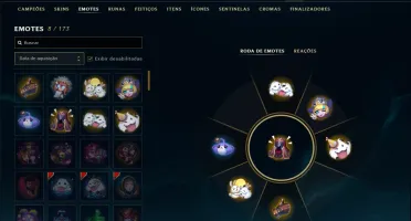 Unranked com 20 Champs e 10 Skins