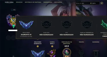Diamante 3 com TODOS os Champs e 122 Skins (MID / ADC / JG)