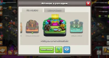 Clash Of Clans CV 15 - Quase Full, com muitas skins
